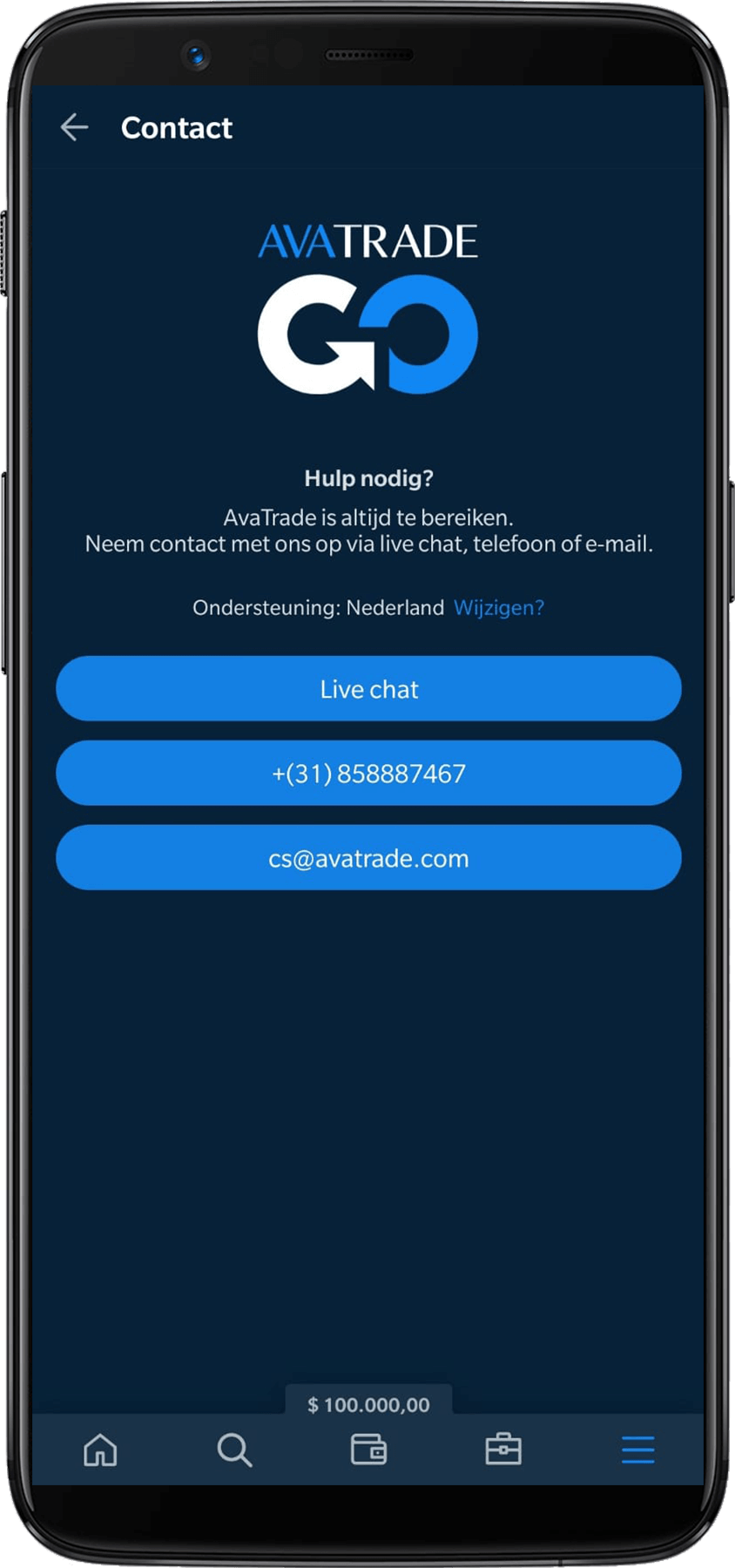 AvaTrade contact