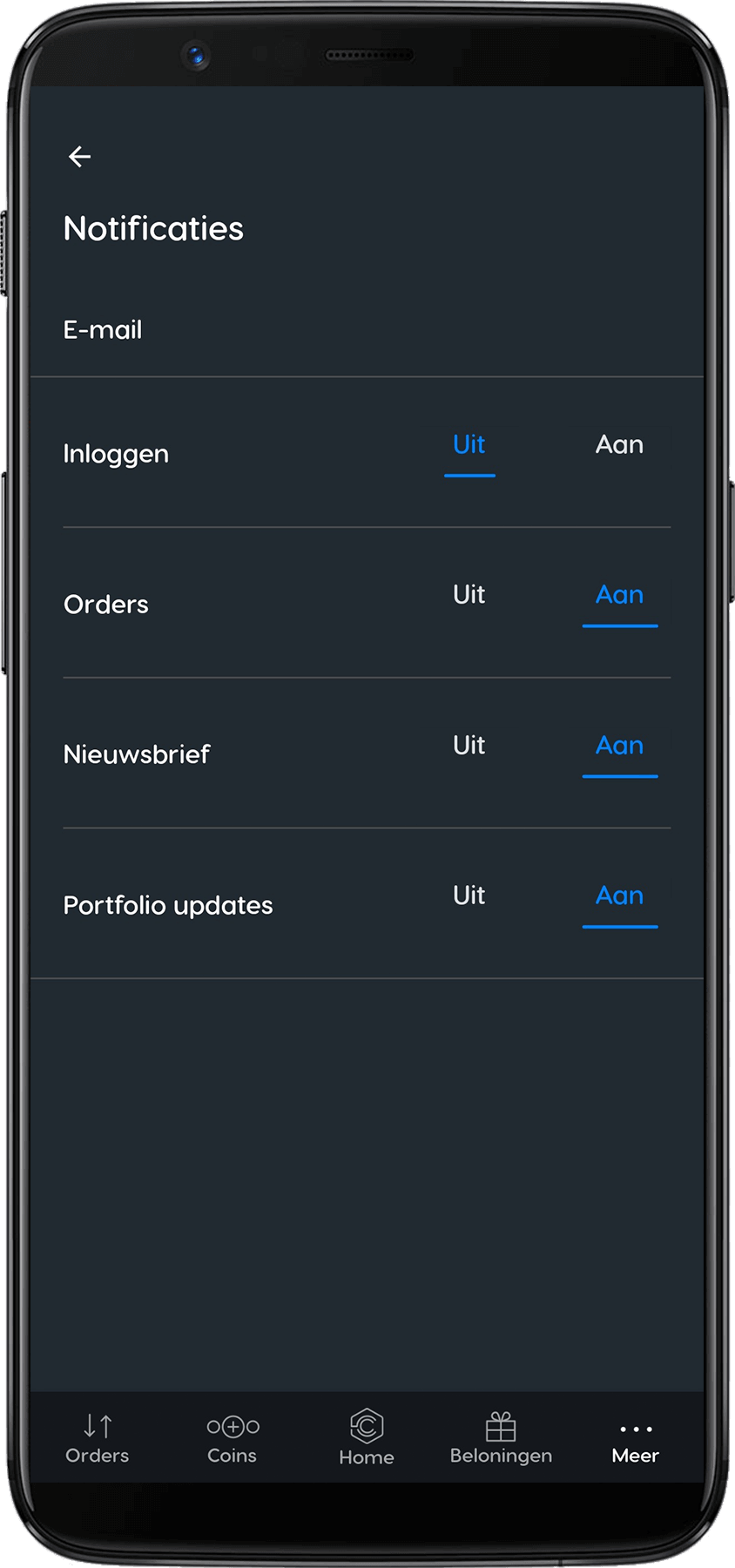 Coinmerce review notificaties